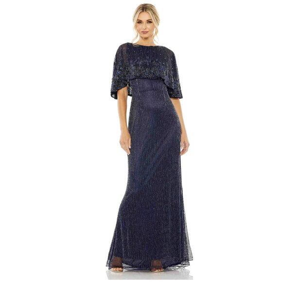 Mac Duggal Dresses & Skirts - NWT $598 High Neck Cape Dress Mac Duggal Size 10